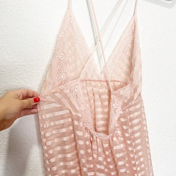 Vintage Lily of France Slip Maxi Dress Fairy Dainty Babydoll Sheer Feminine - Picture 7 of 9